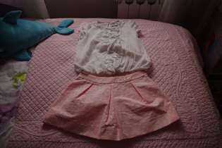 блузочка нежнейшая мим пи +юбочка майораль-128-450