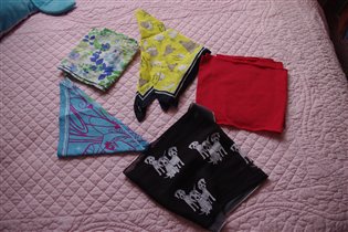 косыночки и шарфики весь набор-150