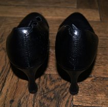 Туфли для бальных танцев черные, каблук 7 см