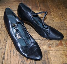 Туфли для бальных танцев черные, каблук 7 см