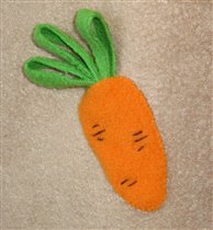 Флисовый костюм зайца с морковками для Миши