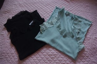 Рич енд Ройал маечки черная и ментоловая-с-по 700