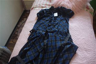 Денни Роуз платье в клетку в пол чумовое!-М-3800