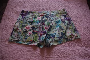 цветочные шорты зара-л-800