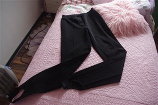 черные брюки-леггинсы ларро-44-400