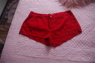 Ойшо красные шорты мягкие-Л-300