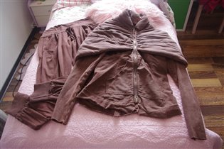 Италия супер костюм цвета какао-44-2500