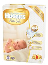 Новые подгузники Huggies® Elite Soft для новорожденных