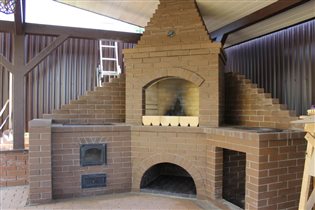 угловой комплекс мангал-казан-мойка