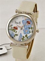 Н736 Белые голубые цветы