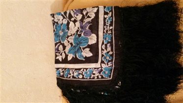 черный с голубым