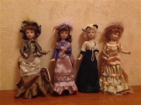 Фарфоровые куклы 'Дамы эпохи'