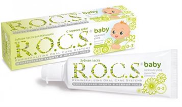 Зубные пасты R.O.C.S.® Baby защитят первые зубы малыша