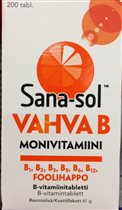 99995-6 Sana-sol vahva B-monivitamiini. 150 таб