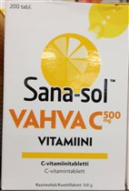 99995-5 Sana-sol vahva C-vitamiini 500 mg. 200 таб
