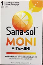 99995-7 Sana-sol Monivitamiini. 200 таб