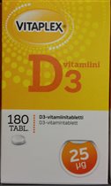 999993 Vitaplex D витамин 25 мкг. 180 таб