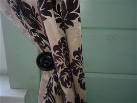 Держатель для шторы черный