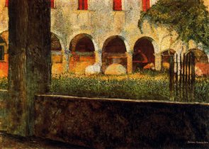 Umberto Boccioni - Cloister of S. Onofrio, 1904