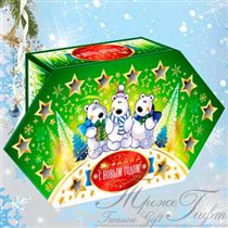 Новогоднее конфетти, картон, Вес 200 гр., 99 руб.