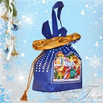 Новогодний мешочек, текстиль, Вес 800, 450 руб.