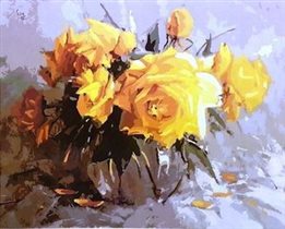 'Желтые розы': GX8651 (40x50)