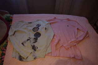 2 маечки с длинным рукавом 152-300