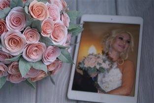 Свадебный букет из полимерной глины 5000р