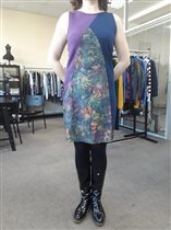 Чудесный сарафан. Разный по фактуре материал 