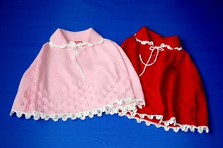 Пончо красное, L, 184р