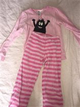 Пижама H&M 130-150 см 300 руб