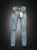3214 Cracpot  женские джинсы высокая посадка
