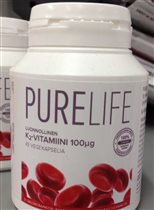 5-1/1 для костей PureLife K2-vitamiini 100мг, 45