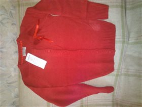 Красный кардиган рост 146, 800 руб.