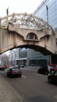 Брюссель. Мост в Европейском квартале.
