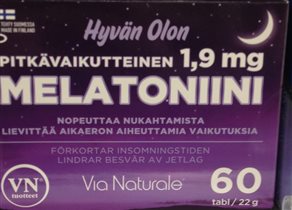 Hyvän Olon Melatoniini 1,9 mg 60таб