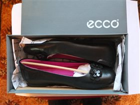 Туфли ECCO новые, кожаные  39 р