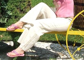 Брюки льняные Оджи р.44 300р.