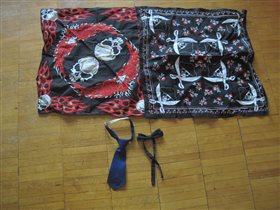 Пиратские платки новые и галстук с бабочкой малышу