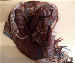 большой шарф-палантин 60х180 вискоза+шерсть+ акрил