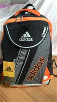 Рюкзак Adidas 42х34 см. Цвет черно-оранж.