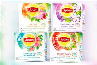 Первая серия велнес-напитков Lipton Tea-Tonics