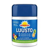 Luusto + K2 75 мкг + D3-vitamiini 20 мкг 80 шт