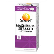 99995-6/2 Sana-Sol MagnesiumSitraatti+B6 120 т