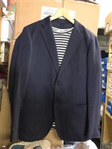 Синий пиджак Юникло, муж,рост 170-176, цена 400р