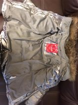 куртка на пуху рост 128  цена 1000