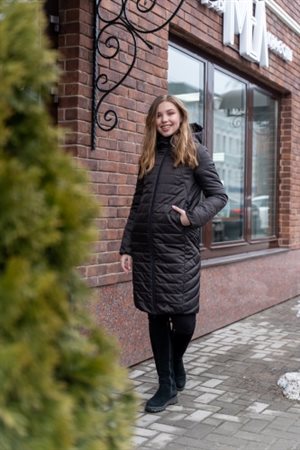 Куртка женская зимняя удлиненная 11022 Черный