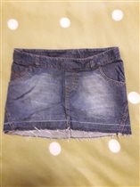 Юбка джинс. мини р.ХС