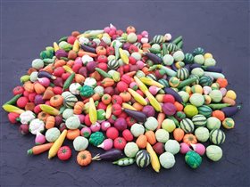 Миниатюрные овощи из полимерной глины по 50р.