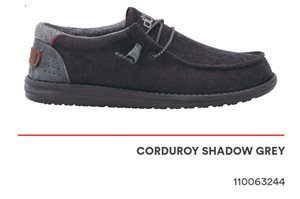 Wally Corduroy Shadow Grey